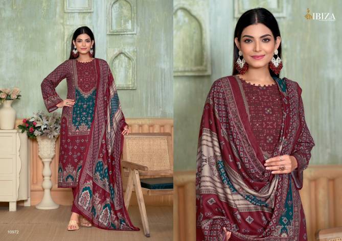 Mariyam By Ibiza Viscose Pashmina Printed Salwar Suits Wholesalers In india
